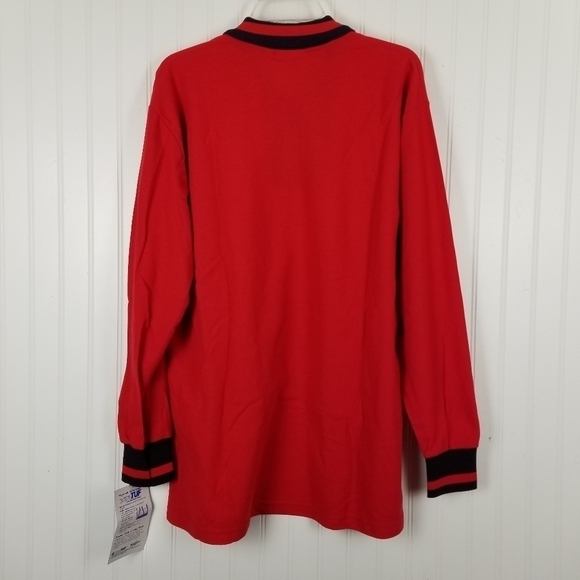 Vintage Mobil Gas Men's Polo Mechanic Long Sleeve Shirt Work NOS Crest Large - Picture 12 of 13